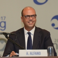 Foto Nicoloro G. 24/08/2017 Rimini Quinta giornata della 38° edizione del Meeting di Rimini che quest' anno ha come tema ' Quello che tu erediti dai tuoi padri, riguadagnatelo, per possederlo”. nella foto il ministro Angelino Alfano.
