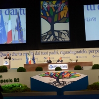 Foto Nicoloro G. 24/08/2017 Rimini Quinta giornata della 38° edizione del Meeting di Rimini che quest' anno ha come tema ' Quello che tu erediti dai tuoi padri, riguadagnatelo, per possederlo”. nella foto il ministro Angelino Alfano.