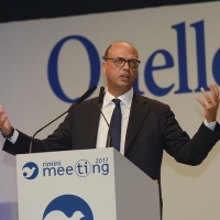 Foto Nicoloro G. 24/08/2017 Rimini Quinta giornata della 38° edizione del Meeting di Rimini che quest\' anno ha come tema \' Quello che tu erediti dai tuoi padri, riguadagnatelo, per possederlo”. nella foto il ministro Angelino Alfano.