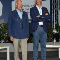 Foto Nicoloro G. 25/08/2017 Rimini Sesta giornata della 38° edizione del Meeting di Rimini che quest' anno ha come tema ' Quello che tu erediti dai tuoi padri, riguadagnatelo, per possederlo”. nella foto Fausto Bertinotti, a sinistra, e Andrea Simoncini, docente Universita' di Firenze.