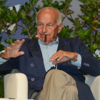 Foto Nicoloro G. 25/08/2017 Rimini Sesta giornata della 38° edizione del Meeting di Rimini che quest\' anno ha come tema \' Quello che tu erediti dai tuoi padri, riguadagnatelo, per possederlo”. nella foto Fausto Bertinotti, presidente Fondazione Cercare Ancora.