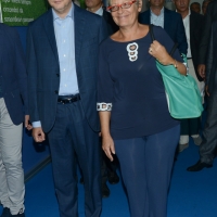 Foto Nicoloro G. 25/08/2017 Rimini Sesta giornata della 38° edizione del Meeting di Rimini che quest' anno ha come tema ' Quello che tu erediti dai tuoi padri, riguadagnatelo, per possederlo”. nella foto il presidente di Confindustria Vincenzo Boccia e il segretario generale CISL Annamaria Furlan.