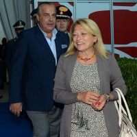 Foto Nicoloro G. 22/08/2017 Rimini Terza giornata della 38° edizione del Meeting di Rimini che quest' anno ha come tema ' Quello che tu erediti dai tuoi padri, riguadagnatelo, per possederlo”. nella foto il questore di Rimini Maurizio Improta e il presfetto di Rimini Gabriella Tramonti.