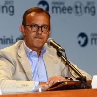 Foto Nicoloro G. 22/08/2017 Rimini Terza giornata della 38° edizione del Meeting di Rimini che quest' anno ha come tema ' Quello che tu erediti dai tuoi padri, riguadagnatelo, per possederlo”. nella foto Sergio Solero, presidente BMW Italia.