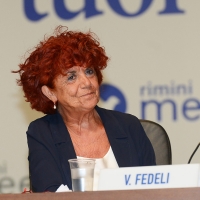 Foto Nicoloro G. 22/08/2017 Rimini Terza giornata della 38° edizione del Meeting di Rimini che quest\' anno ha come tema \' Quello che tu erediti dai tuoi padri, riguadagnatelo, per possederlo”. nella foto il ministro Valeria Fedeli.