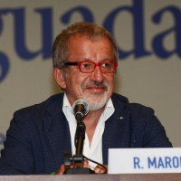 Foto Nicoloro G. 22/08/2017 Rimini Terza giornata della 38° edizione del Meeting di Rimini che quest' anno ha come tema ' Quello che tu erediti dai tuoi padri, riguadagnatelo, per possederlo”. nella foto il governatore della regione Lombardia Roberto Maroni.