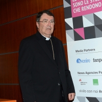 Foto Nicoloro G. 19/08/2018 Rimini Edizione 2018 del Meeting di C.L. che quest\' anno ha per tema \' Le forze che muovono la storia sono le stesse che rendono l\' uomo felice \': nella foto il Nunzio Apostolico negli Stati Uniti Christophe Pierre.