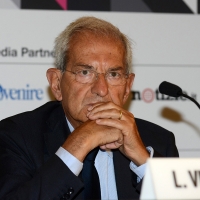 Foto Nicoloro G. 19/08/2018 Rimini Edizione 2018 del Meeting di C.L. che quest' anno ha per tema ' Le forze che muovono la storia sono le stesse che rendono l' uomo felice ': nella foto il presidente emerito della Camera Luciano Violante.