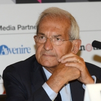 Foto Nicoloro G. 19/08/2018 Rimini Edizione 2018 del Meeting di C.L. che quest' anno ha per tema ' Le forze che muovono la storia sono le stesse che rendono l' uomo felice ': nella foto il presidente emerito della Camera Luciano Violante.