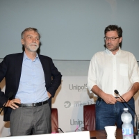 Foto Nicoloro G. 20/08/2018 Rimini Seconda giornata dell' edizione 2018 del Meeting di C.L. che quest' anno ha per tema ' Le forze che muovono la storia sono le stesse che rendono l' uomo felice '. nella foto da sinistra Graziano Delrio e Giancarlo Giorgetti.
