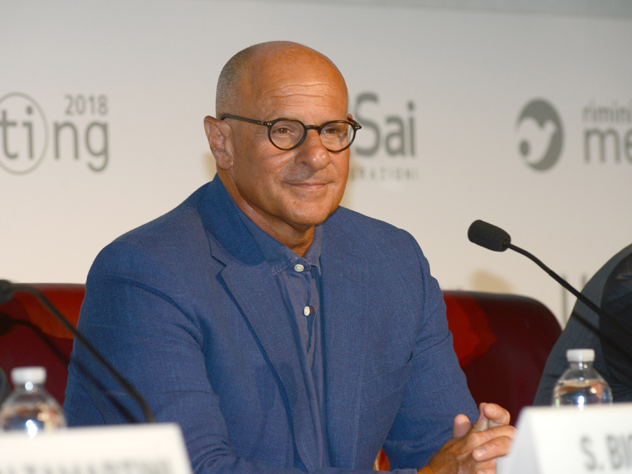Foto Nicoloro G. 21/08/2018 Rimini Terza giornata dell\' edizione 2018 del Meeting di C.L. che quest\' anno ha per tema \' Le forze che muovono la storia sono le stesse che rendono l\' uonmo felice \'. nella foto Fabio Rampelli, vicepresidente della Camera