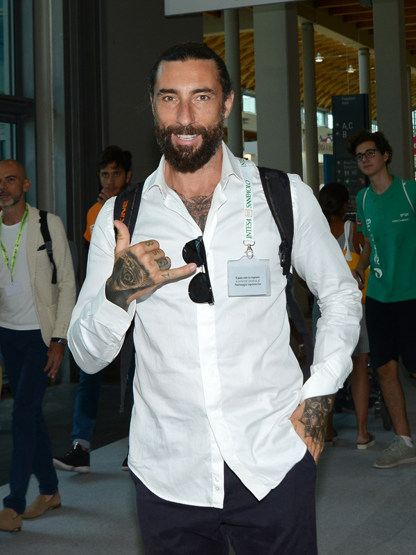 Foto Nicoloro G. 21/08/2018 Rimini Terza giornata dell' edizione 2018 del Meeting di C.L. che quest' anno ha per tema ' Le forze che muovono la storia sono le stesse che rendono l' uomo felice '. nella foto Vittorio Brumotti, campione di bike trial e conduttore televisivo.