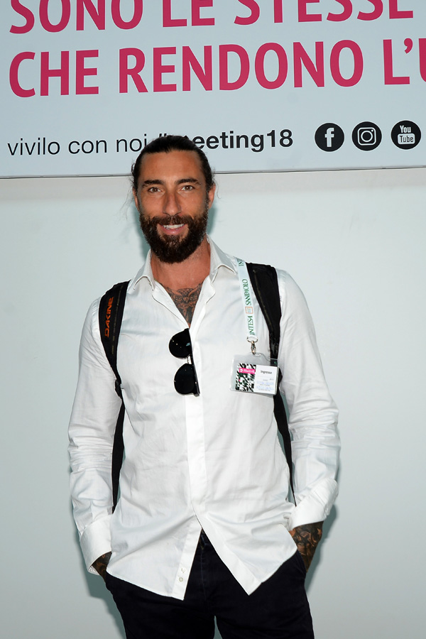 Foto Nicoloro G. 21/08/2018 Rimini Terza giornata dell' edizione 2018 del Meeting di C.L. che quest' anno ha per tema ' Le forze che muovono la storia sono le stesse che rendono l' uomo felice '. nella foto Vittorio Brumotti, campione di bike trial e conduttore televisivo.