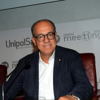Foto Nicoloro G. 21/08/2018 Rimini Terza giornata dell' edizione 2018 del Meeting di C.L. che quest' anno ha per tema ' Le forze che muovono la storia sono le stesse che rendono l' uomo felice '. nella foto Paolo De Castro, vicepresidente Commissione Agricoltura.