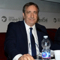 Foto Nicoloro G.   21/08/2018   Rimini   Terza giornata dell' edizione 2018 del Meeting di C.L. che quest' anno ha per tema ' Le forze che muovono la storia sono le stesse che rendono l' uomo felice '. nella foto Nicola Semeraro, presidente Consorzio Rilegno.