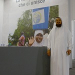 Foto Nicoloro G.  18/08/2019  Rimini   40° edizione del ' Meeting per l' amicizia fra i popoli ' che quest' anno ha per titolo ' Nacque il tuo nome da cio' che fissavi '. nella foto lo stand della Lega Musulmana Mondiale.