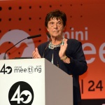 Foto Nicoloro G.   18/08/2019  Rimini   40° edizione del ' Meeting per l' amicizia fra i popoli ' che quest' anno ha per titolo ' Nacque il tuo nome da cio' che fissavi '. nella foto Emilia Guarnieri, presidente Fondazione Meeting.