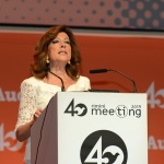 Foto Nicoloro G.   18/08/2019  Rimini   40° edizione del \' Meeting per l\' amicizia fra i popoli \' che quest\' anno ha per titolo \' Nacque il tuo nome da cio\' che fissavi \'. nella foto la presidente del Senato Maria Elisabetta Alberti Casellati.