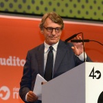 Foto Nicoloro G.   24/08/2019  Rimini    Settima ed ultima giornata della 40° edizione del ' Meeting per l' amicizia fra i popoli ' che quest' anno ha per titolo ' Nacque il tuo nome da cio' che fissavi '. nella foto  Davide Sassoli, presidente del Parlamento Europeo.