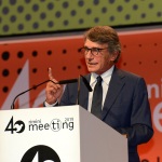 Foto Nicoloro G.   24/08/2019  Rimini    Settima ed ultima giornata della 40° edizione del ' Meeting per l' amicizia fra i popoli ' che quest' anno ha per titolo ' Nacque il tuo nome da cio' che fissavi '. nella foto  Davide Sassoli, presidente del Parlamento Europeo.