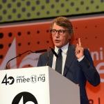 Foto Nicoloro G.   24/08/2019  Rimini    Settima ed ultima giornata della 40° edizione del ' Meeting per l' amicizia fra i popoli ' che quest' anno ha per titolo ' Nacque il tuo nome da cio' che fissavi '. nella foto  Davide Sassoli, presidente del Parlamento Europeo.
