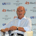 Foto Nicoloro G.   21/08/2019  Rimini    Quarta giornata della 40° edizione del \' Meeting per l\' amicizia fra i popoli \' che quest\' anno ha per titolo \' Nacque il tuo nome da cio\' che fissavi \'. nella foto Arrigo Sacchi, ex allenatore Milan Calcio e Nazionale Italiana.
