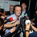 Foto Nicoloro G.   23/08/2019  Rimini    Sesta giornata della 40° edizione del ' Meeting per l' amicizia fra i popoli ' che quest' anno ha per titolo ' Nacque il tuo nome da cio' che fissavi '. nella foto Attilio Fontana, governatore della Lombardia.