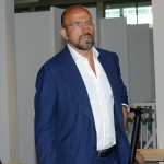 Foto Nicoloro G.   19/08/2019  Rimini   Seconda giornata della 40° edizione del ' Meeting per l' amicizia fra i popoli ' che quest' anno ha per titolo ' Nacque il tuo nome da cio' che fissavi '. nella foto Franco Manna, presidente Sebeto Spa e fondatore ' Rosso Pomodoro '.