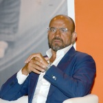 Foto Nicoloro G.   19/08/2019  Rimini   Seconda giornata della 40° edizione del ' Meeting per l' amicizia fra i popoli ' che quest' anno ha per titolo ' Nacque il tuo nome da cio' che fissavi '. nella foto Franco Manna, presidente Sebeto Spa e fondatore ' Rosso Pomodoro '.