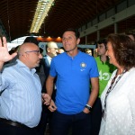 Foto Nicoloro G.   19/08/2019  Rimini   Seconda giornata della 40° edizione del ' Meeting per l' amicizia fra i popoli ' che quest' anno ha per titolo ' Nacque il tuo nome da cio' che fissavi '. nella foto Javier Zanetti, vicepresidente Inter Calcio e membro FIFA, in visita ad uno stand.