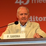 Foto Nicoloro G.   20/08/2019  Rimini    Terza giornata della 40° edizione del ' Meeting per l' amicizia fra i popoli ' che quest' anno ha per titolo ' Nacque il tuo nome da cio' che fissavi '. nella foto Paolo Savona, presidente CONSOB.