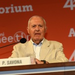 Foto Nicoloro G.   20/08/2019  Rimini    Terza giornata della 40° edizione del ' Meeting per l' amicizia fra i popoli ' che quest' anno ha per titolo ' Nacque il tuo nome da cio' che fissavi '. nella foto Paolo Savona, presidente CONSOB.