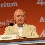 Foto Nicoloro G.   20/08/2019  Rimini    Terza giornata della 40° edizione del ' Meeting per l' amicizia fra i popoli ' che quest' anno ha per titolo ' Nacque il tuo nome da cio' che fissavi '. nella foto Paolo Savona, presidente CONSOB.