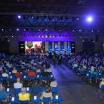 Foto Nicoloro G.   20/08/2021   Rimini    Prima giornata della 42° edizione del Meeting di Comunione e Liberazione che quest' anno ha per titolo ' Il coraggio di dire io '. nella foto il presidente Sergio Mattarella in diretta video interviene al Meeting.