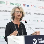 Foto Nicoloro G.   23/08/2021   Rimini   Quarta giornata della 42° edizione del Meeting di Comunione e Liberazione che quest' anno ha per titolo ' Il coraggio di dire io '. nella foto Patrizia De Luise presidente nazionale Confesercenti.