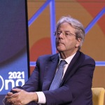 Foto Nicoloro G.   23/08/2021   Rimini   Quarta giornata della 42° edizione del Meeting di Comunione e Liberazione che quest\' anno ha per titolo \' Il coraggio di dire io \'. nella foto il Commissario Europeo Paolo Gentiloni.