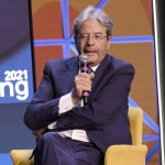 Foto Nicoloro G.   23/08/2021   Rimini   Quarta giornata della 42° edizione del Meeting di Comunione e Liberazione che quest\' anno ha per titolo \' Il coraggio di dire io \'. nella foto il Commissario Europeo Paolo Gentiloni.