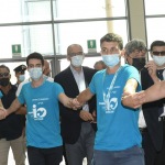 Foto Nicoloro G.   24/08/2021   Rimini   Quinta giornata della 42° edizione del Meeting di Comunione e Liberazione che quest' anno ha per titolo ' Il coraggio di dire io '. nella foto il segretario del PD Enrico Letta al suo arrivo al Meeting.