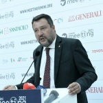 Foto Nicoloro G.   24/08/2021   Rimini   Quinta giornata della 42° edizione del Meeting di Comunione e Liberazione che quest' anno ha per titolo ' Il coraggio di dire io '. nella foto il segretario della Lega Matteo Salvini.