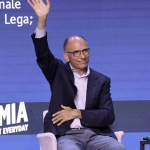 Foto Nicoloro G.   24/08/2021   Rimini   Quinta giornata della 42° edizione del Meeting di Comunione e Liberazione che quest' anno ha per titolo ' Il coraggio di dire io '. nella foto il segretario del PD Enrico Letta.