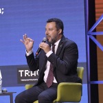 Foto Nicoloro G.   24/08/2021   Rimini   Quinta giornata della 42° edizione del Meeting di Comunione e Liberazione che quest' anno ha per titolo ' Il coraggio di dire io '. nella foto il segretario della Lega Matteo Salvini.