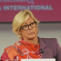 Foto Nicoloro G. 21/10/2011 Rimini Primo dei tre giorni della quarantaduesima edizione delle Giornate internazionali di studio Pio Manzu', quest' anno tutte al femminile e intitolate " XXI femminile. Dal secolo breve al secolo delle donne. Risposte di genere al futuro dell' umanita' ". nella foto Laura Frati Gucci