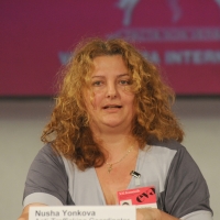 Foto Nicoloro G. 22/10/2011 Rimini Secondo dei tre giorni della quarantaduesima edizione delle Giornate internazionali di studio Pio Manzu’, quest’ anno tutte al femminile e intitolate ” XXI femminile. Dal secolo breve al secolo delle donne. Risposte di genere al futuro dell’ umanita’ “. Questa mattina si e’ discusso della violenza sulle donne. nella foto Nusha Yonkova