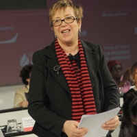 Foto Nicoloro G. 23/10/2011 Rimini Ultimo dei tre giorni della quarantaduesima edizione delle Giornate internazionali di studio Pio Manzu’, quest’ anno tutte al femminile e intitolate ” XXI femminile. Dal secolo breve al secolo delle donne. Risposte di genere al futuro dell’ umanita’ “. nella foto Nouzha Skalli