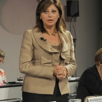 Foto Nicoloro G. 23/10/2011 Rimini Ultimo dei tre giorni della quarantaduesima edizione delle Giornate internazionali di studio Pio Manzu’, quest’ anno tutte al femminile e intitolate ” XXI femminile. Dal secolo breve al secolo delle donne. Risposte di genere al futuro dell’ umanita’ “. nella foto Maria Bartiromo