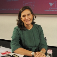 Foto Nicoloro G. 23/10/2011 Rimini Ultimo dei tre giorni della quarantaduesima edizione delle Giornate internazionali di studio Pio Manzu’, quest’ anno tutte al femminile e intitolate ” XXI femminile. Dal secolo breve al secolo delle donne. Risposte di genere al futuro dell’ umanita’ “. nella foto Alessandra Perrazzelli
