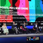 Foto Nicoloro G.   23/08/2022   Rimini   Quarta giornata della 43° edizione del Meeting di C.L. che ha per tema \'  Una passione per l\' uomo \'. nella foto da sinistra Matteo Salvini, Giorgia Meloni, Enrico Letta, Luigi Di Maio, Maurizio Lupi e Giorgio Vittadini.