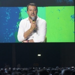 Foto Nicoloro G.   23/08/2022   Rimini   Quarta giornata della 43° edizione del Meeting di C.L. che ha per tema '  Una passione per l' uomo '. nella foto il segretario della Lega Matteo Salvini.