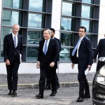 Foto Nicoloro G.   24/08/2022   Rimini   Quinta giornata della 43° edizione del Meeting di C.L. che ha per tema '  Una passione per l' uomo '. nella foto il presidente del Consiglio Mario Draghi al suo arrivo al Meeting.