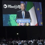 Foto Nicoloro G.   24/08/2022   Rimini   Quinta giornata della 43° edizione del Meeting di C.L. che ha per tema '  Una passione per l' uomo '. nella foto il presidente del Consiglio Mario Draghi.